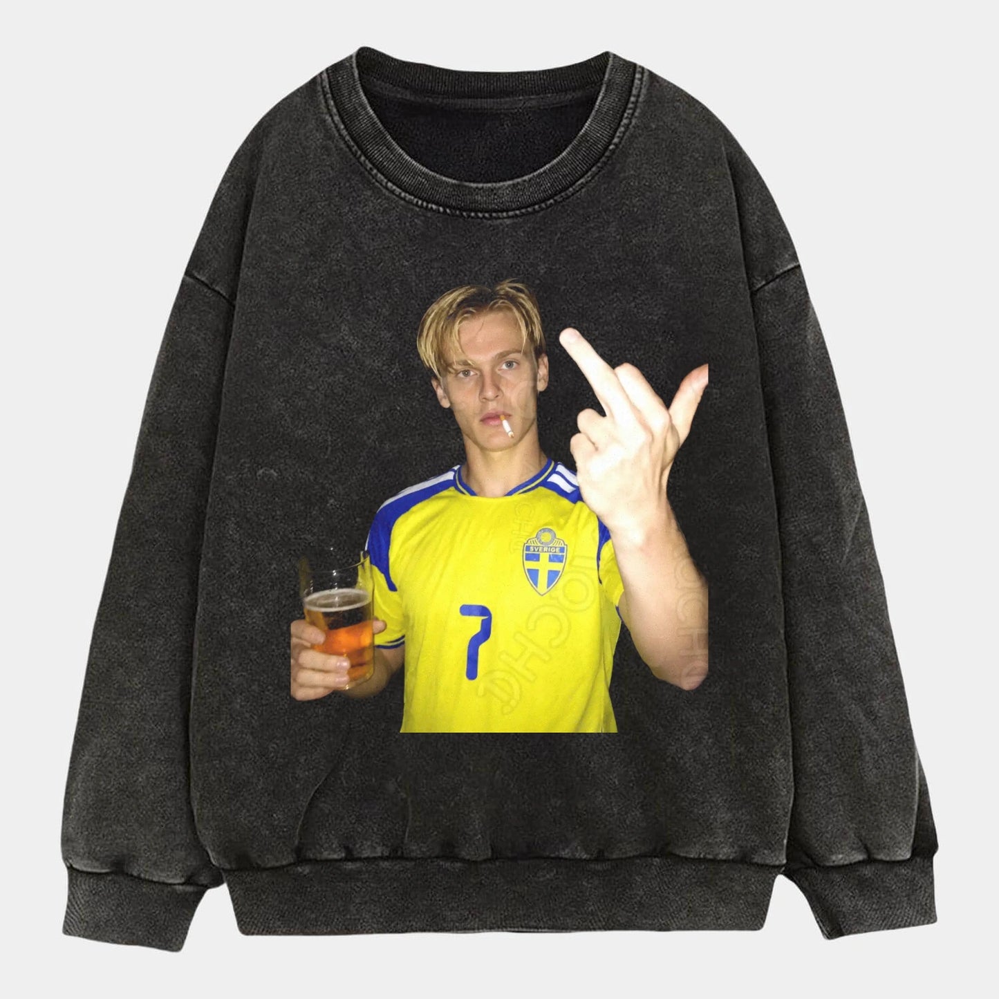 Sweden Football Style Tee 5 - AQCHIC