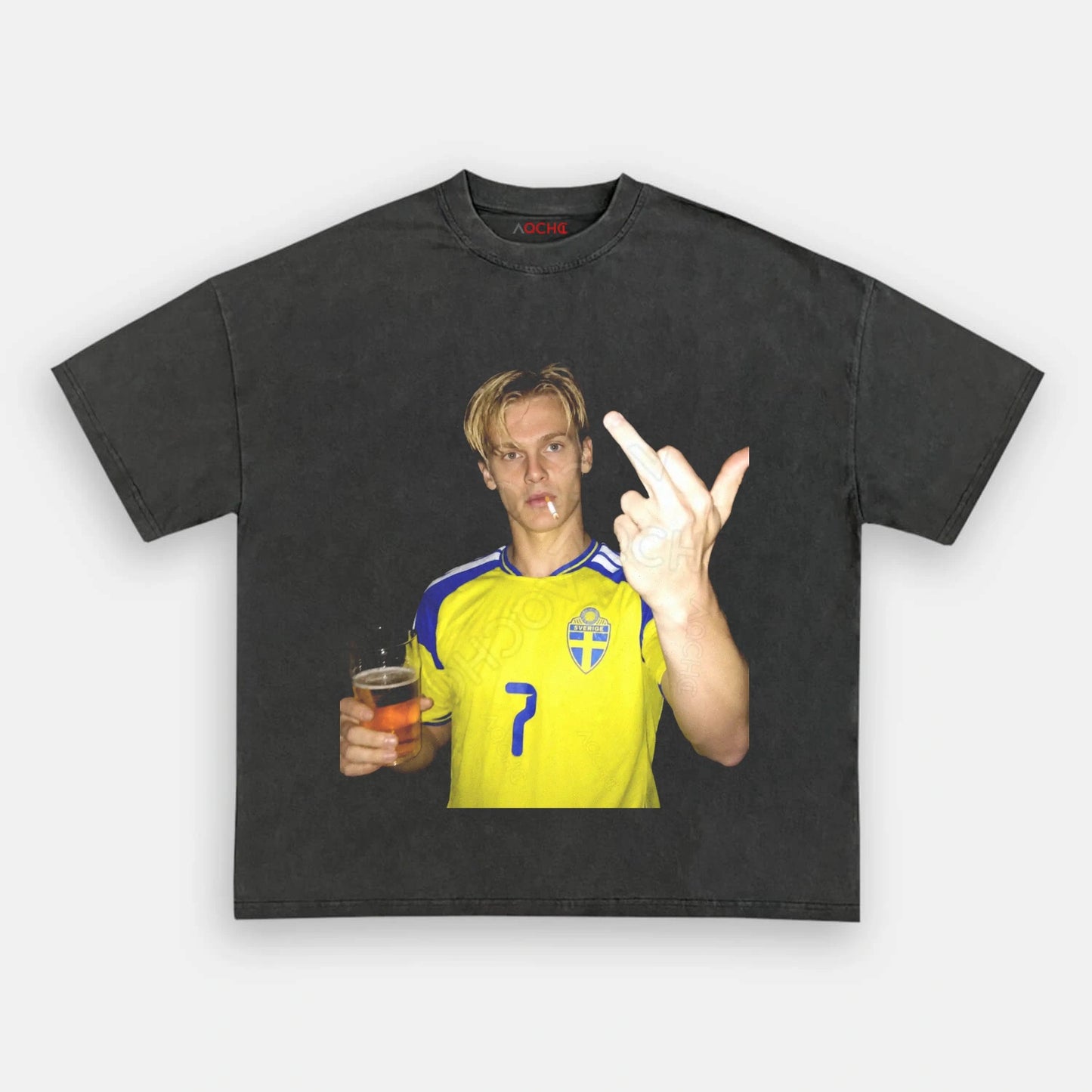 Sweden Football Style Tee 5 - AQCHIC