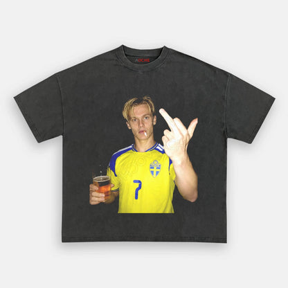 Sweden Football Style Tee 5 - AQCHIC