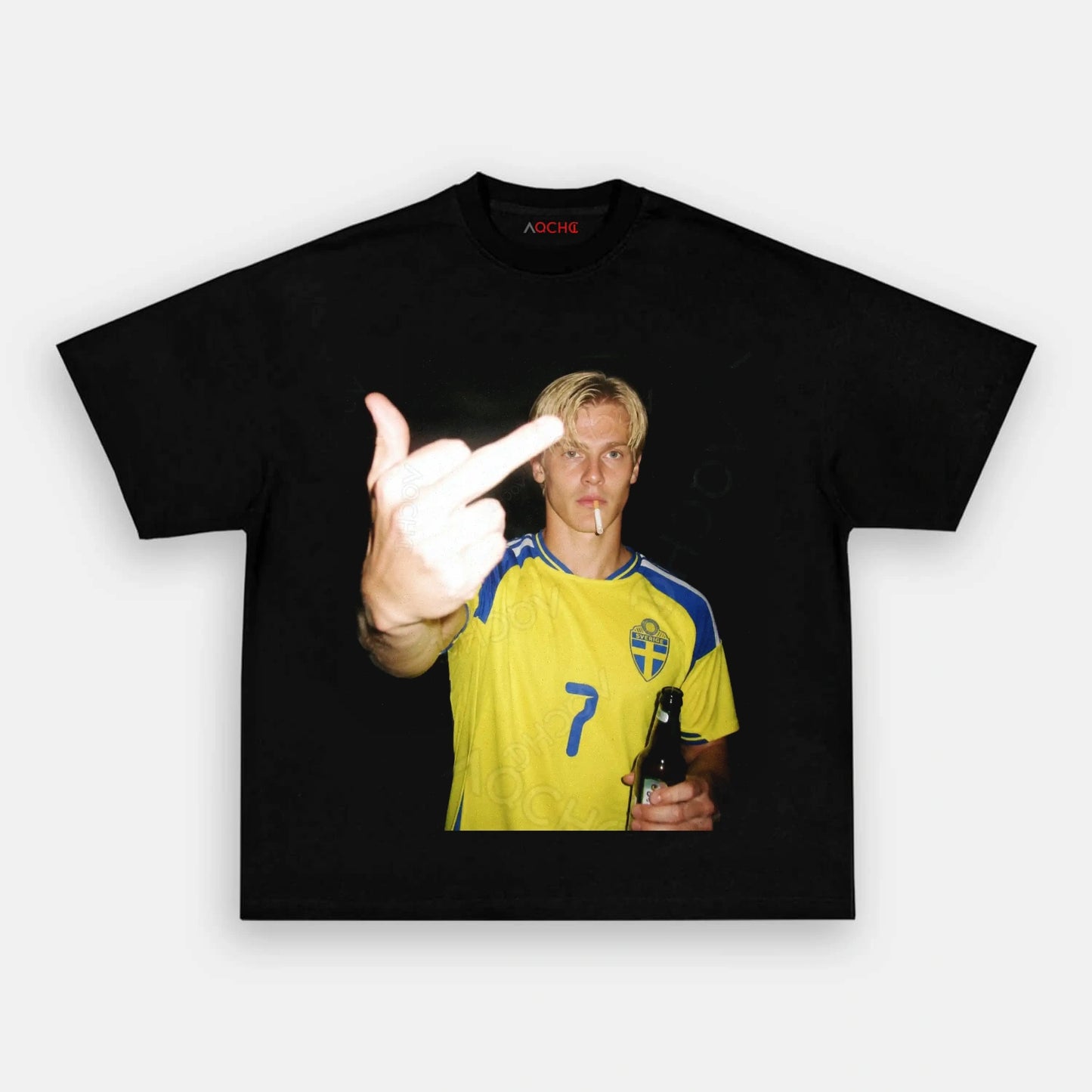 Sweden Football Style Tee 6 - AQCHIC