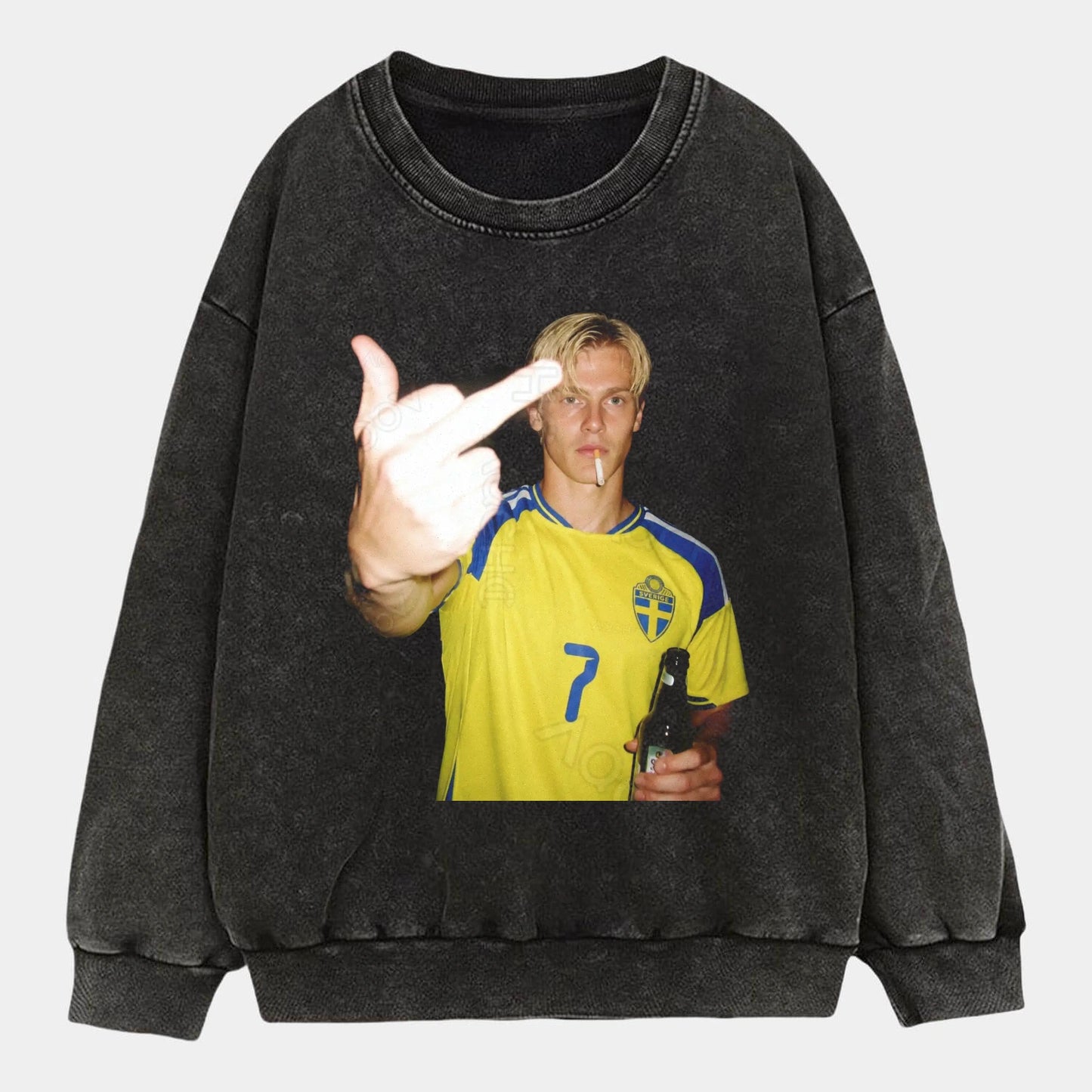 Sweden Football Style Tee 6 - AQCHIC