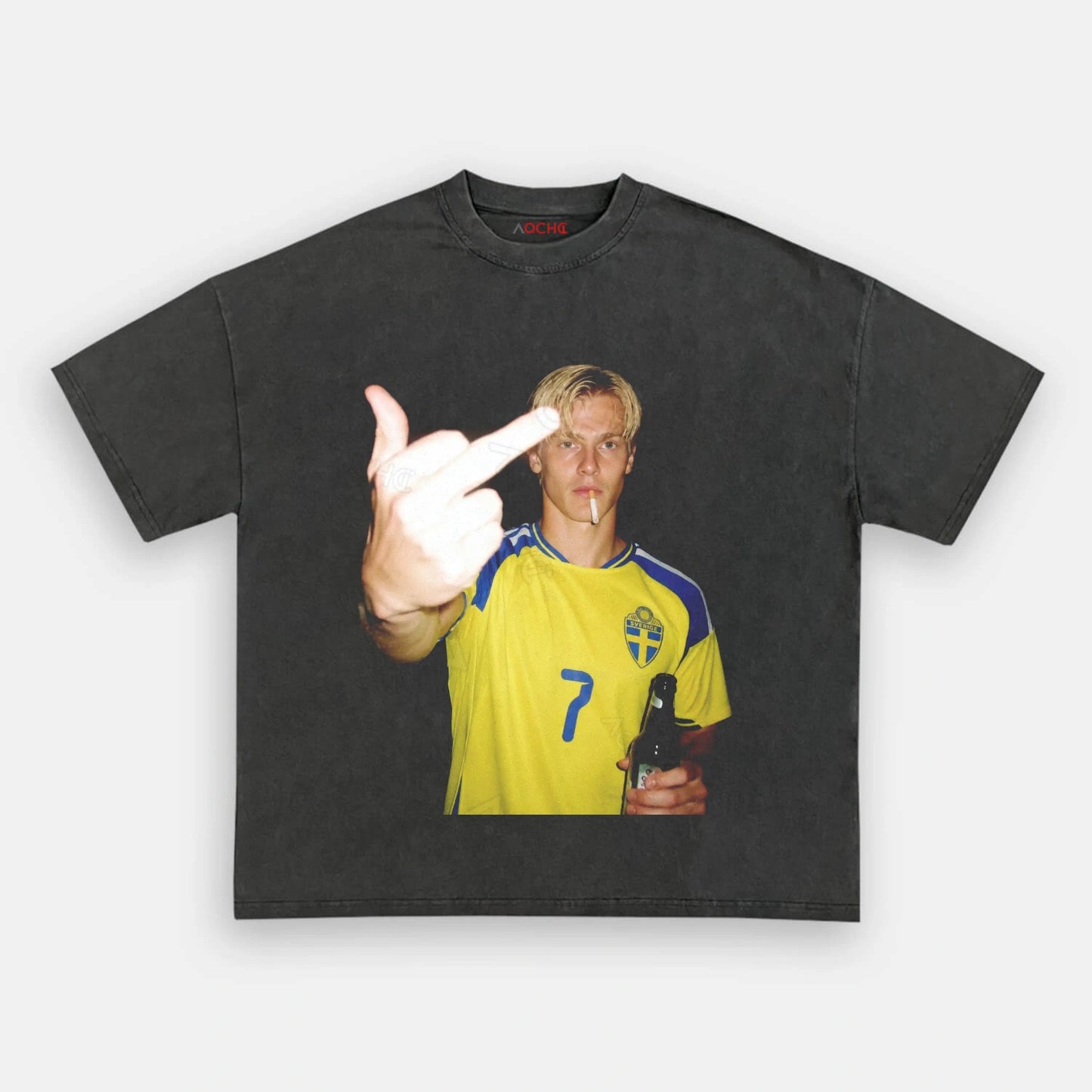 Sweden Football Style Tee 6 - AQCHIC
