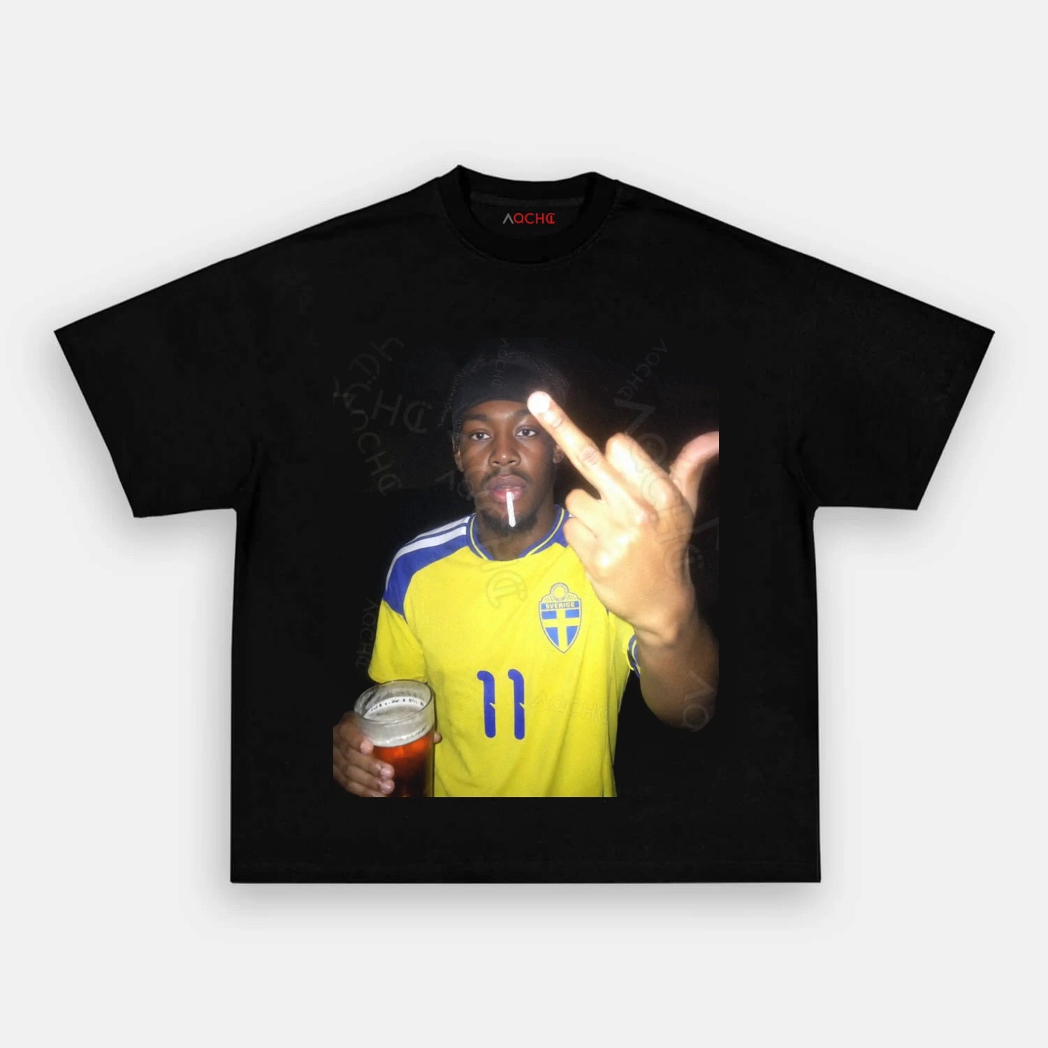 Sweden Football Style Tee 8 - AQCHIC
