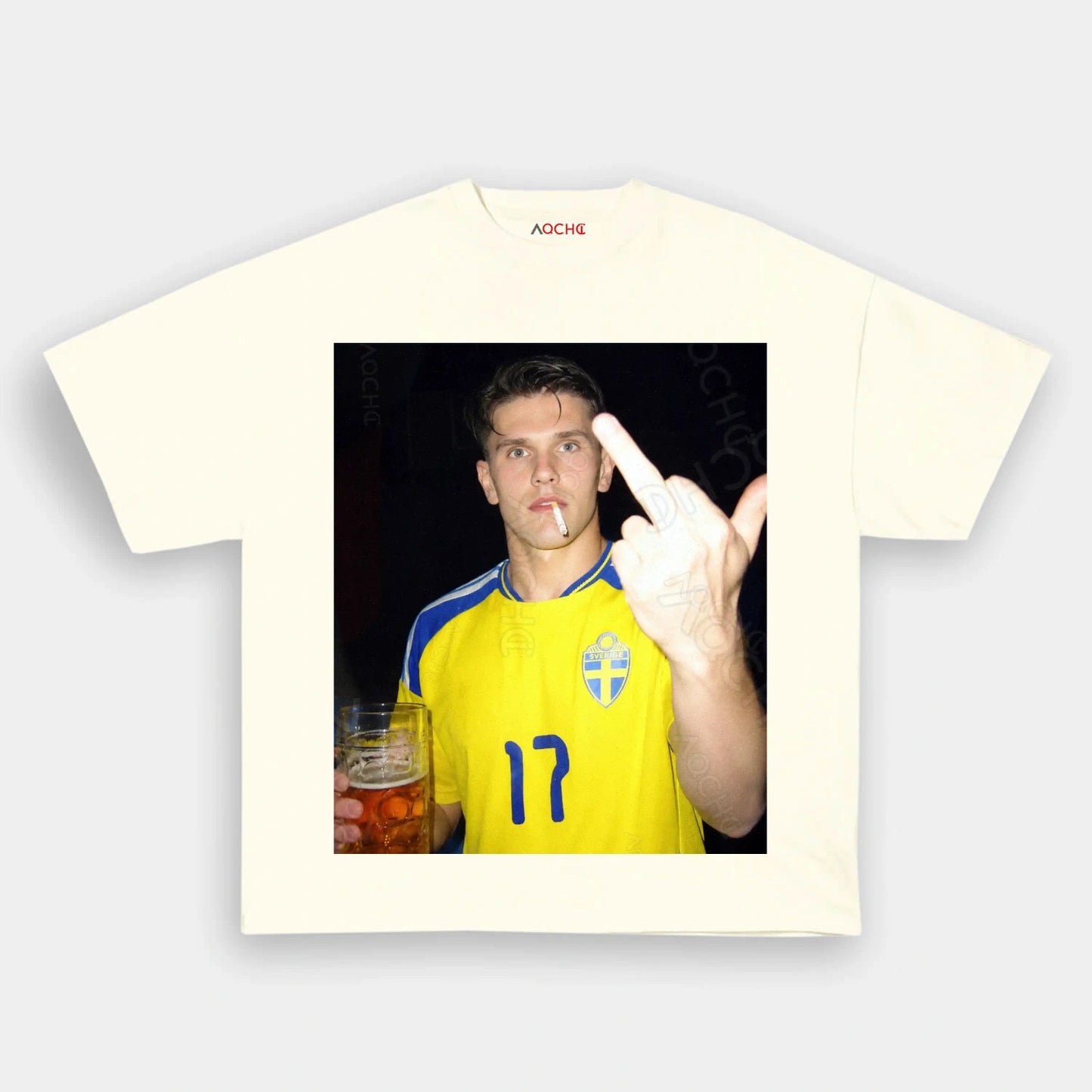 Sweden Football Style Tee 9 - AQCHIC