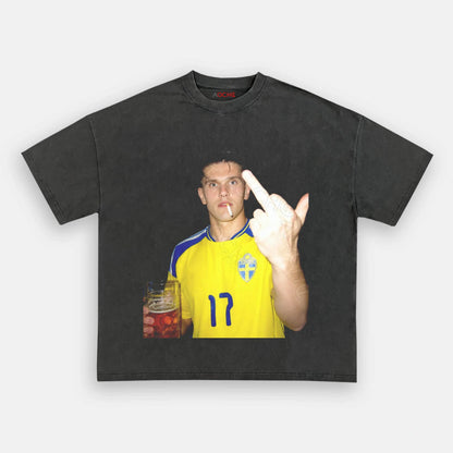 Sweden Football Style Tee 9 - AQCHIC