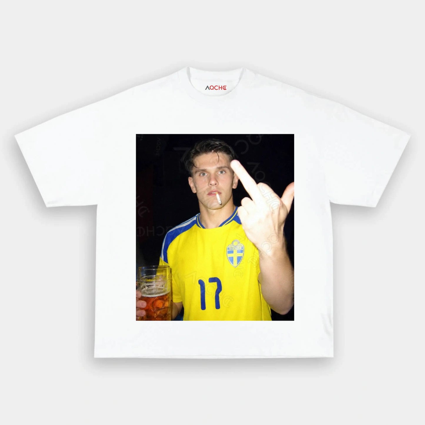 Sweden Football Style Tee 9 - AQCHIC