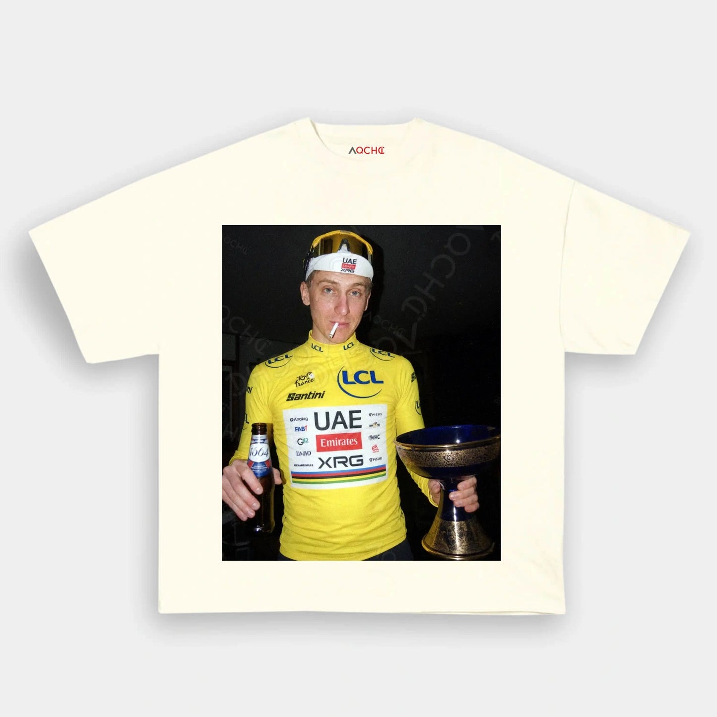 Tadej Pogačar 2026 Tour de France Tee 4 - AQCHIC