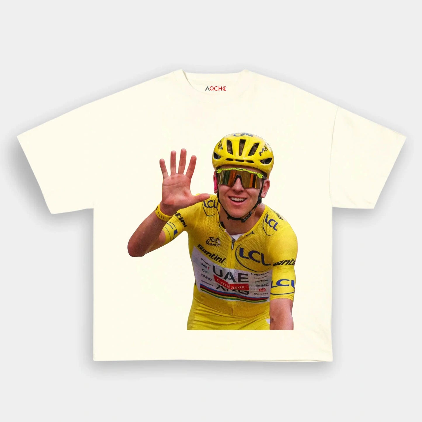 Tadej Pogačar Tour de France Champion Tee 1 - AQCHIC