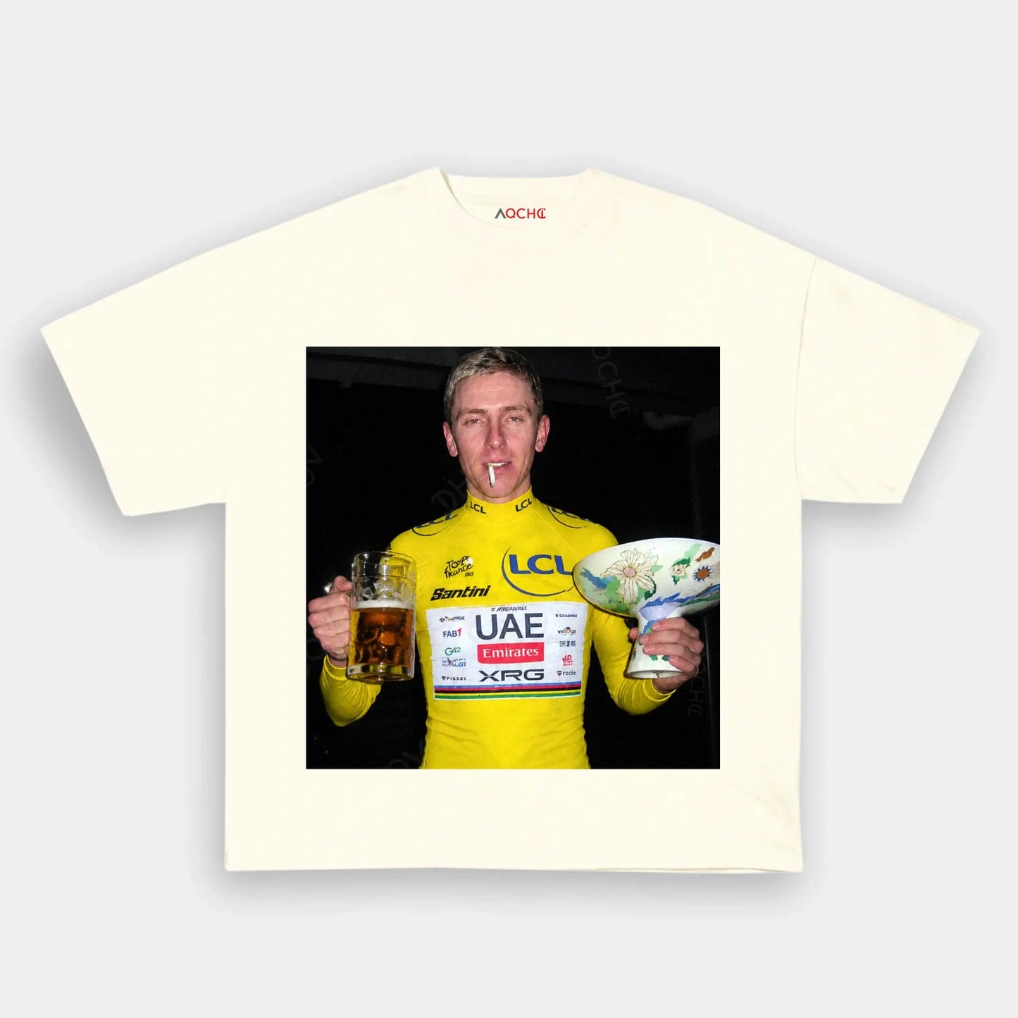 Tadej Pogačar Tour de France Champion Tee 2 - AQCHIC