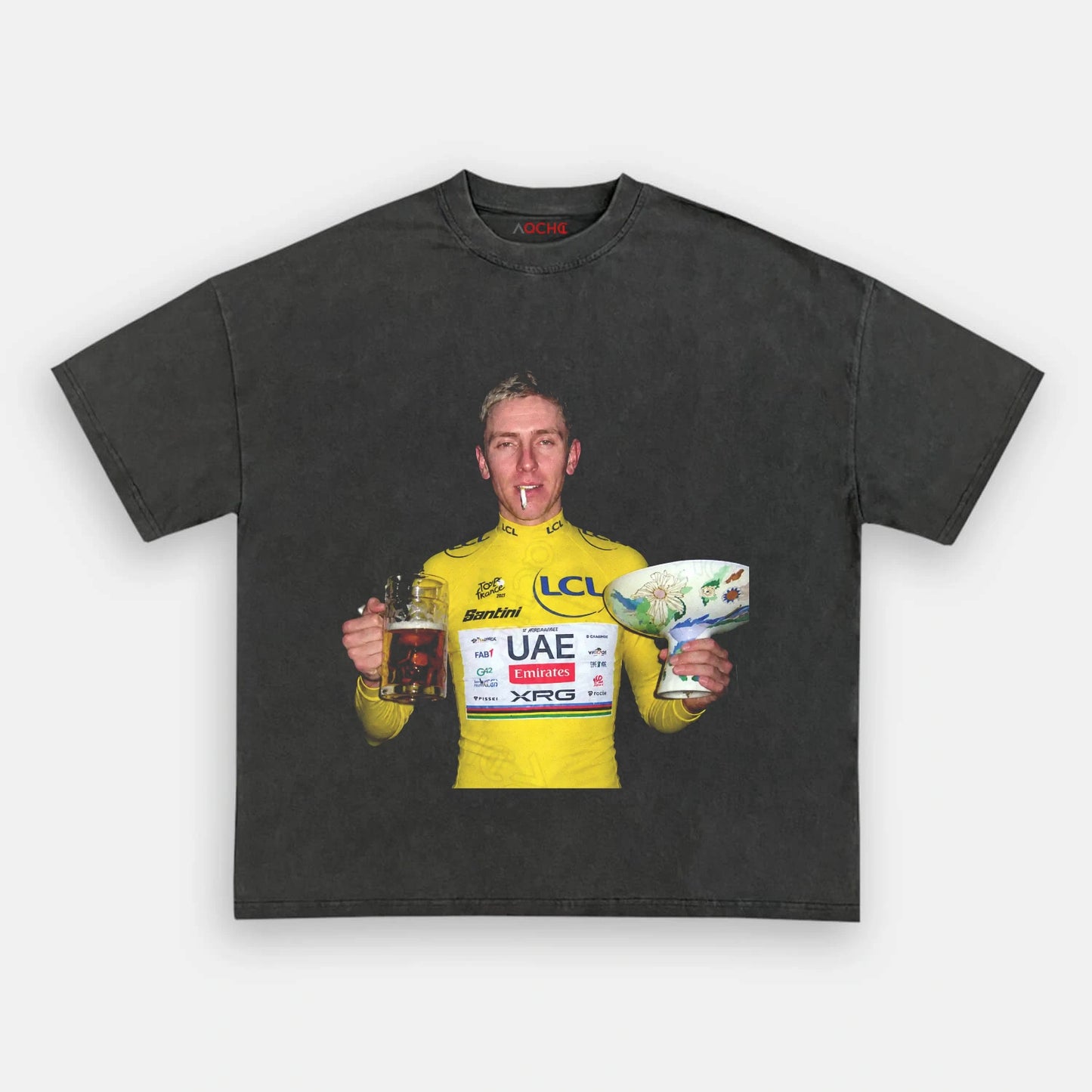Tadej Pogačar Tour de France Champion Tee 2 - AQCHIC