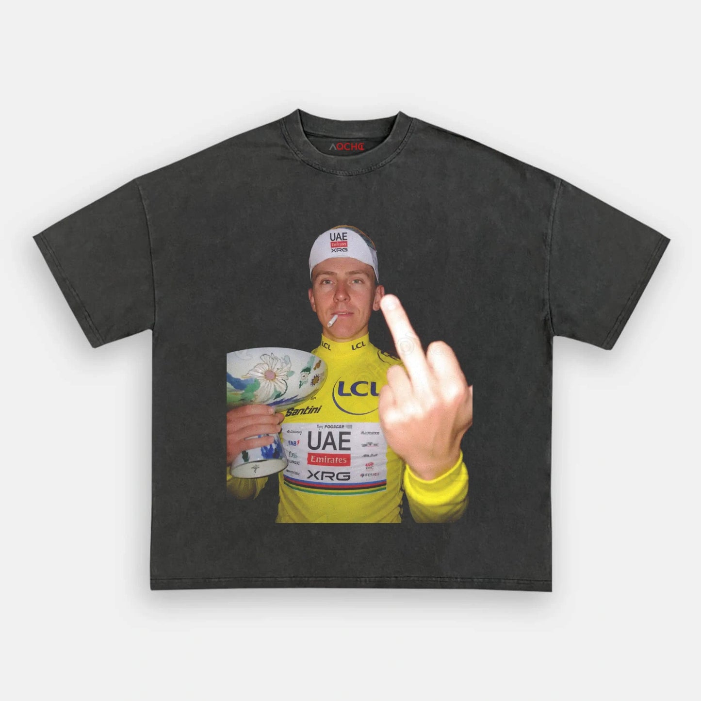 Tadej Pogačar Tour de France Champion Tee 3 - AQCHIC