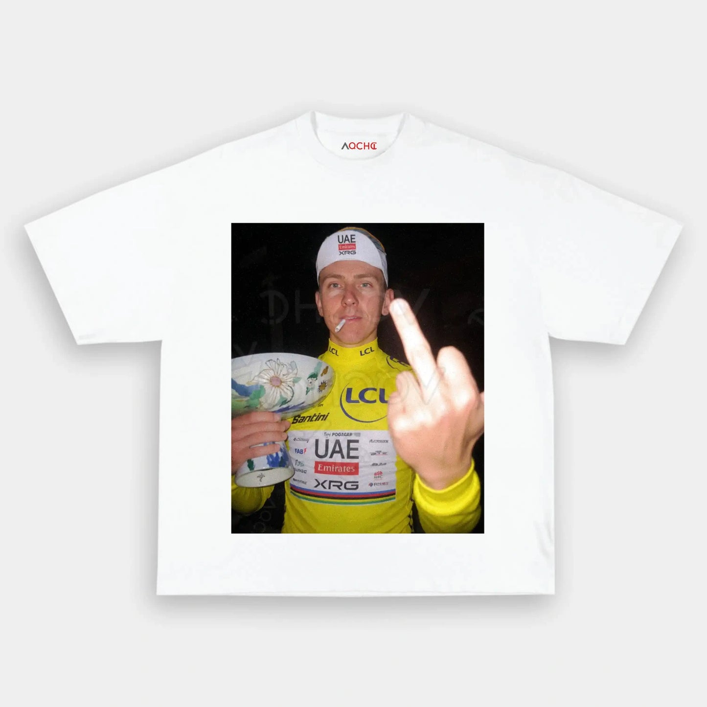 Tadej Pogačar Tour de France Champion Tee 3 - AQCHIC