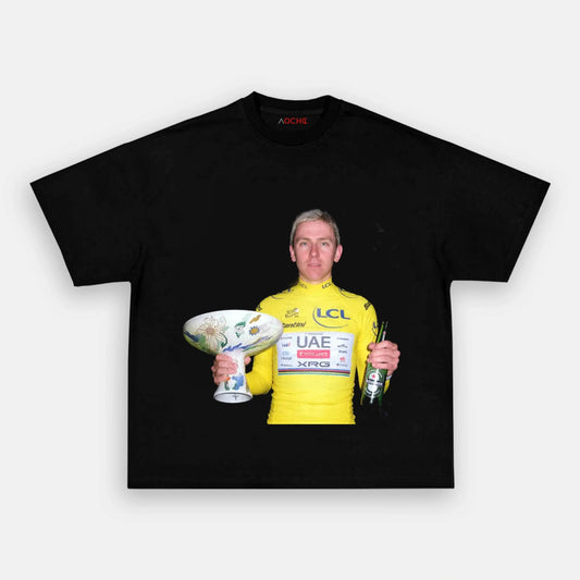 Tadej Pogačar Tour de France Champion Tee 4 - AQCHIC