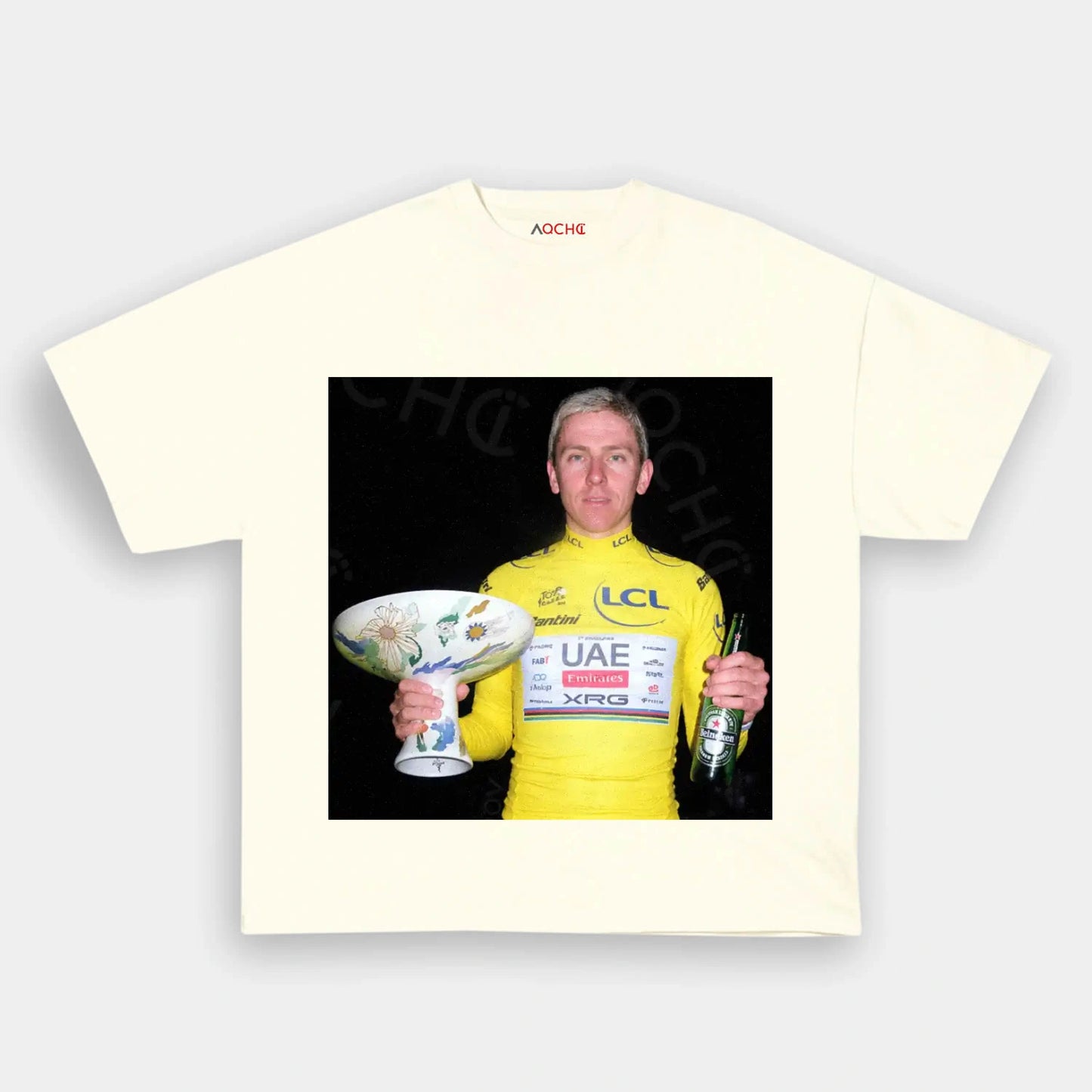 Tadej Pogačar Tour de France Champion Tee 4 - AQCHIC