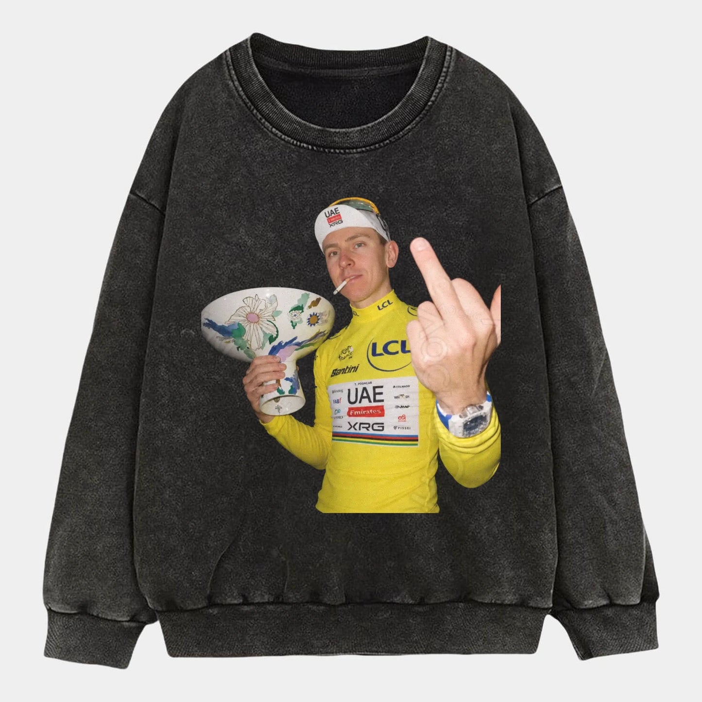 Tadej Pogačar Tour de France Champion Tee 5 - AQCHIC