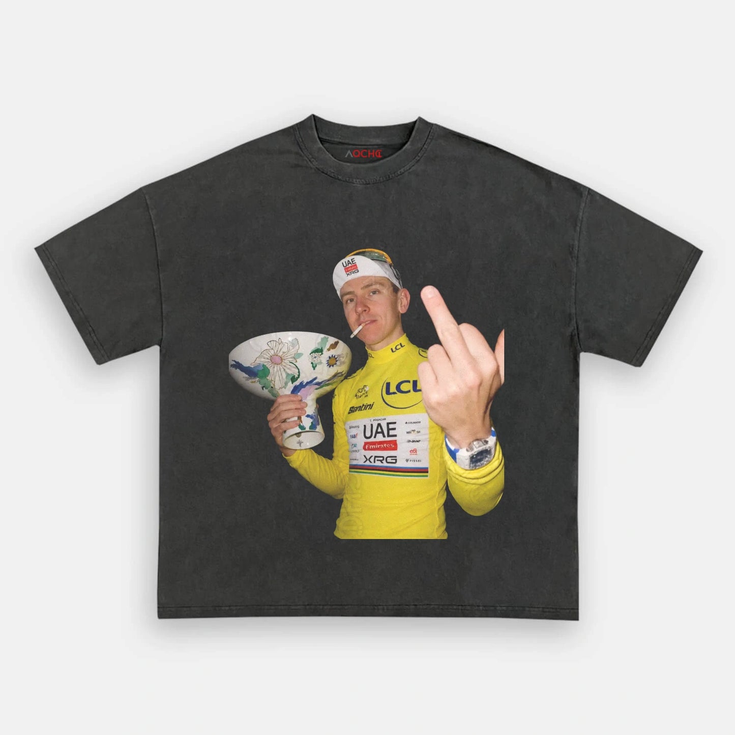 Tadej Pogačar Tour de France Champion Tee 5 - AQCHIC