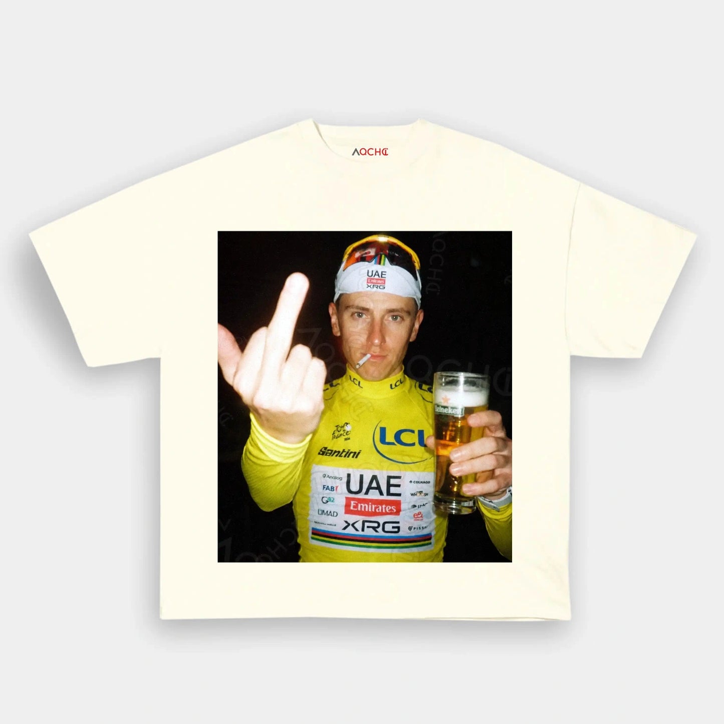Tadej Pogačar Yellow Jersey Tee 1 - AQCHIC