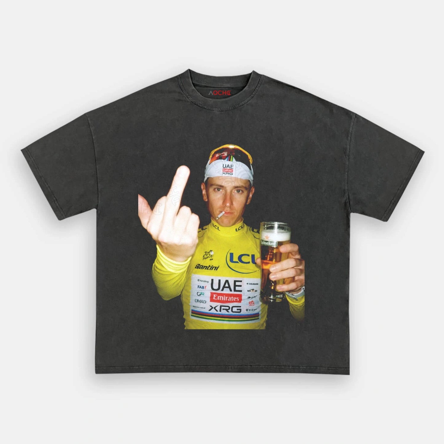 Tadej Pogačar Yellow Jersey Tee 1 - AQCHIC