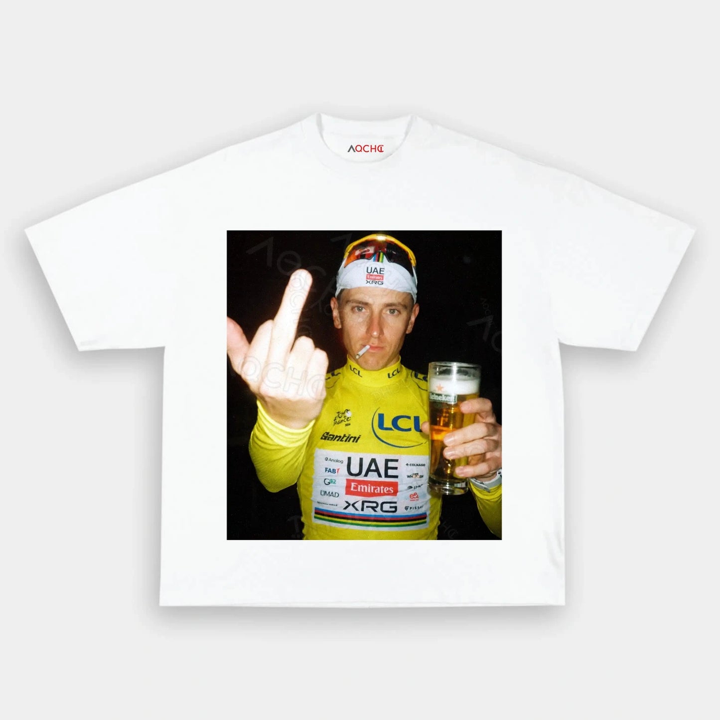 Tadej Pogačar Yellow Jersey Tee 1 - AQCHIC