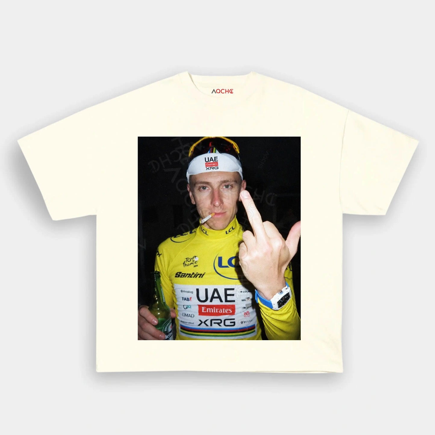 Tadej Pogačar Yellow Jersey Tee 2 - AQCHIC
