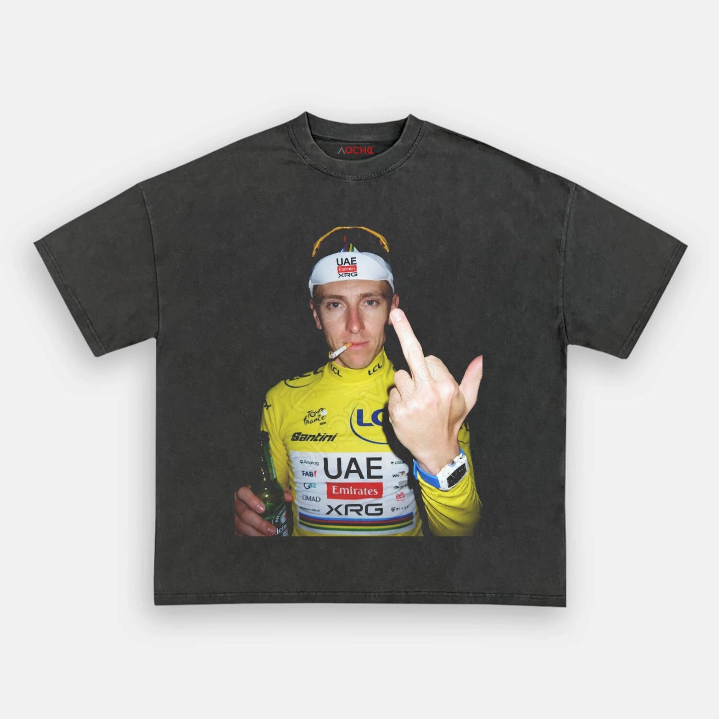 Tadej Pogačar Yellow Jersey Tee 2 - AQCHIC