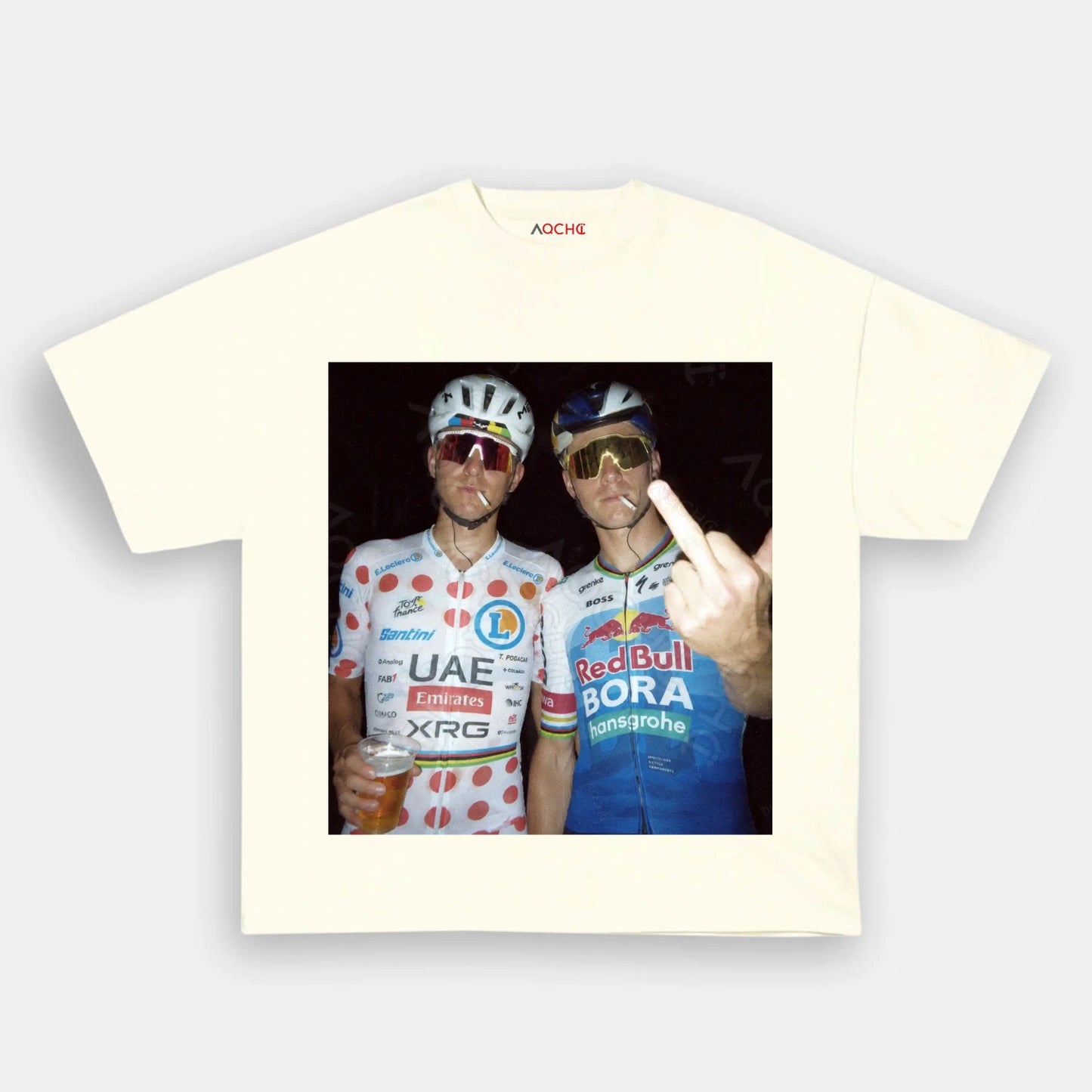 Tadej Pogačar&Remco Evenepoel 2026 Tee 2 - AQCHIC