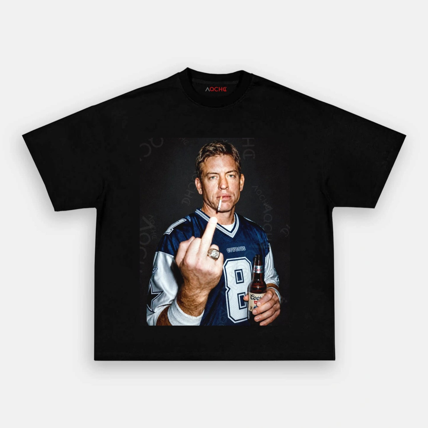 Troy Aikman Football TEE  - AQCHIC