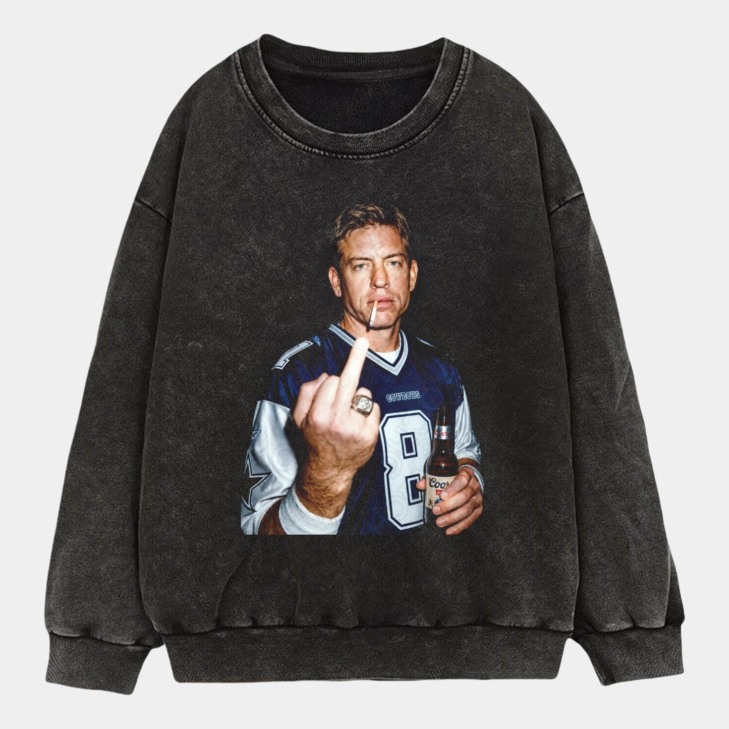 Troy Aikman Football TEE  - AQCHIC