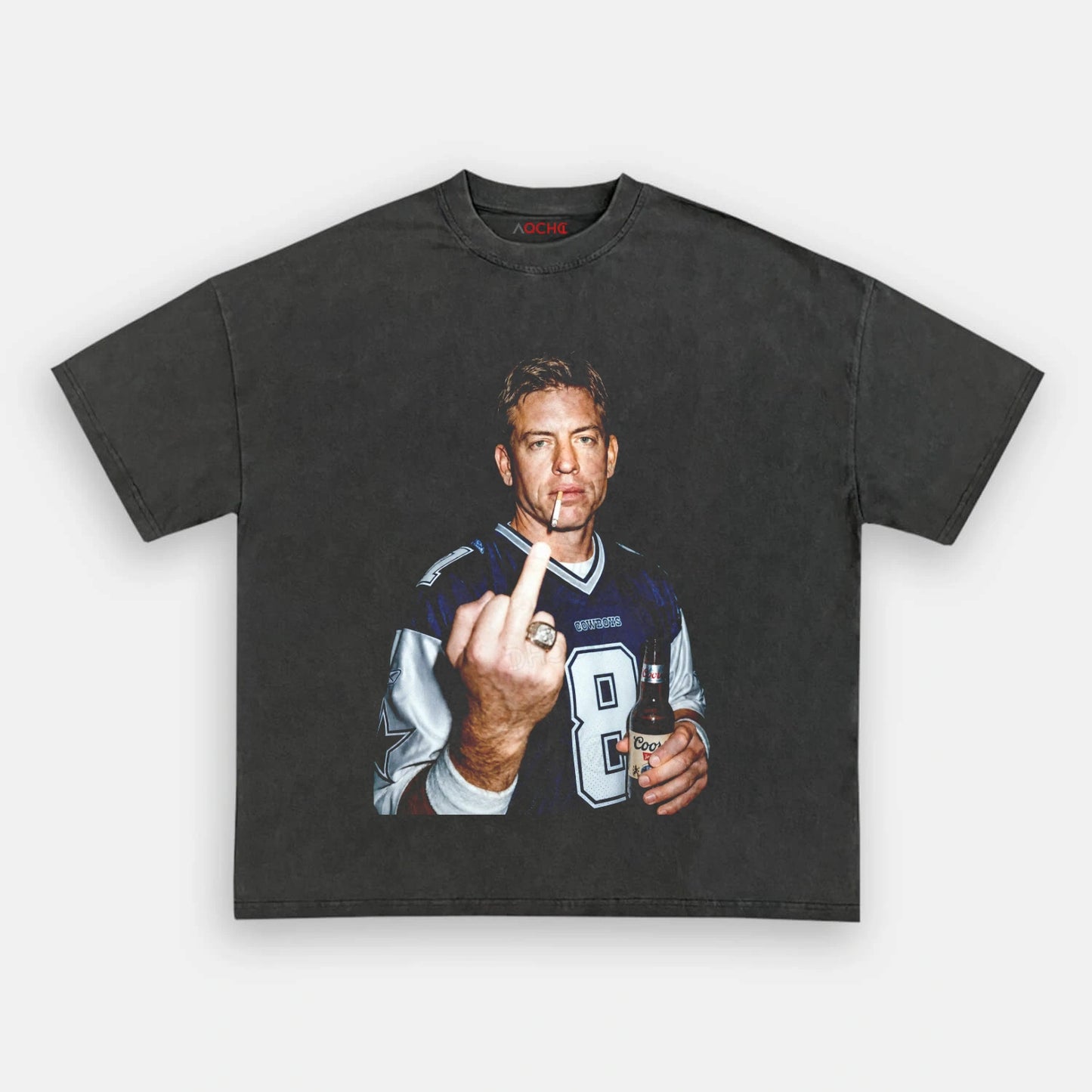 Troy Aikman Football TEE  - AQCHIC