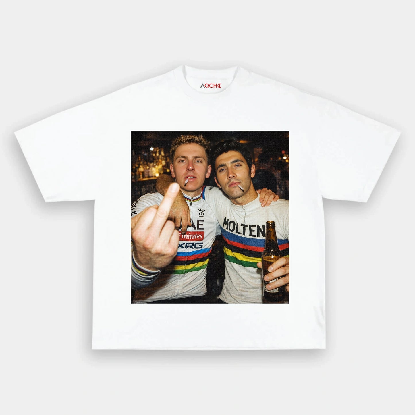World Champions Together Merckx & Pogačar TEE 1 - AQCHIC