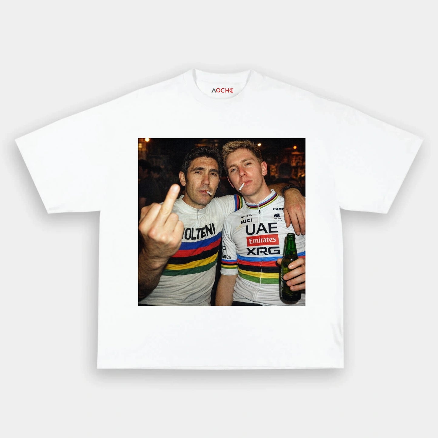 World Champions Together Merckx & Pogačar TEE 3 - AQCHIC